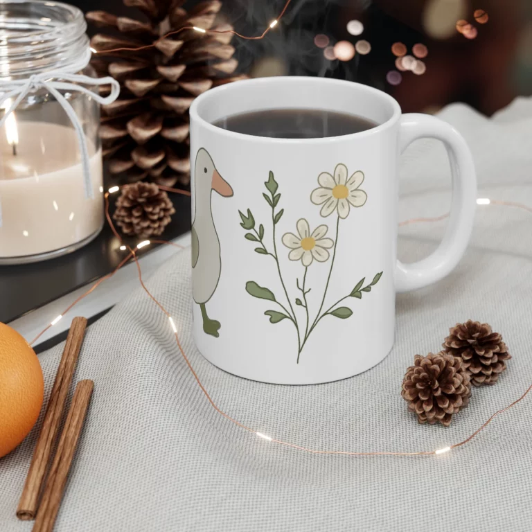 Meet August’s Wild Mug Club Design: Goose in the Wildflowers